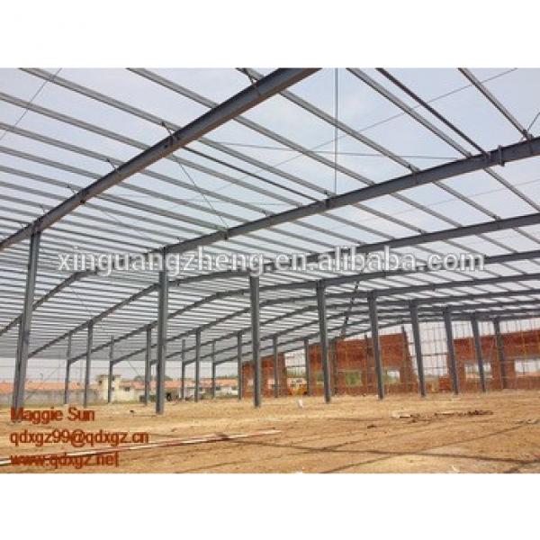 China large span light steel structure prefabricated construction warehouse building #1 image