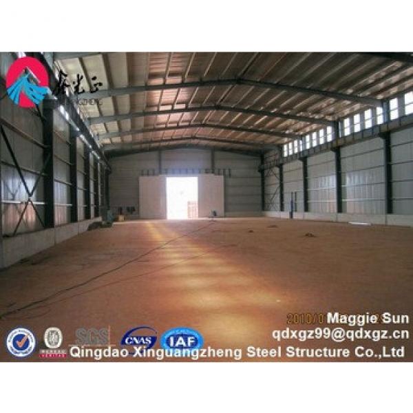 earthquake building construction light weight steel plant steel structure fire eps sandwich panel warehouse #1 image