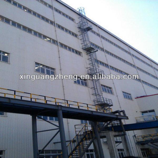 fireproof sandwich panel steel structure warehouse with construction design #1 image