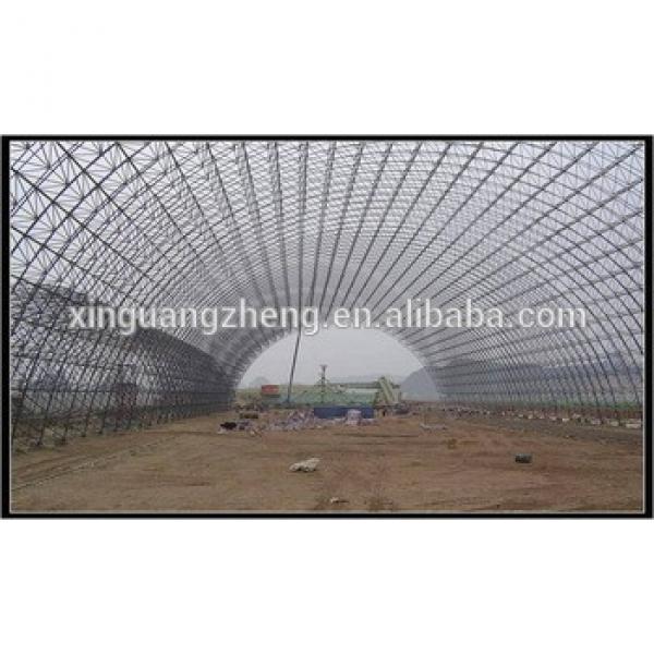 curved steel structural warehouse metallic roof structure #1 image
