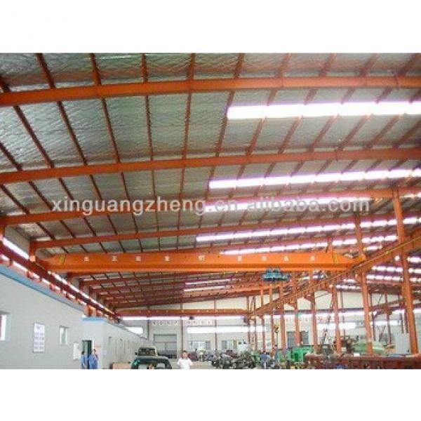 warehouse metallic roof structure welding plant steel girder truss #1 image