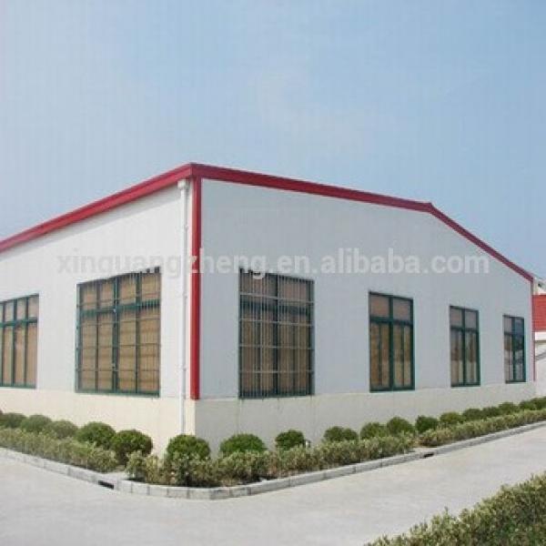 Light steel structure warehouse for plant with green color steel roofing plate #1 image