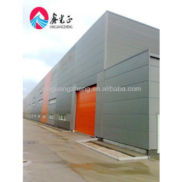 Prefab large span Light steel structure warehouse metal building industrial shed #1 image