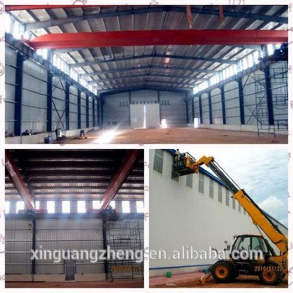 Pre-engineering industrial double slope prefabricated steel structural warehouse building #1 image