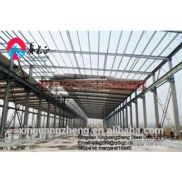 Pre-engineering industrial double slope galvanized steel structural frame cheapest prefabricated manufactured warehouse #1 image