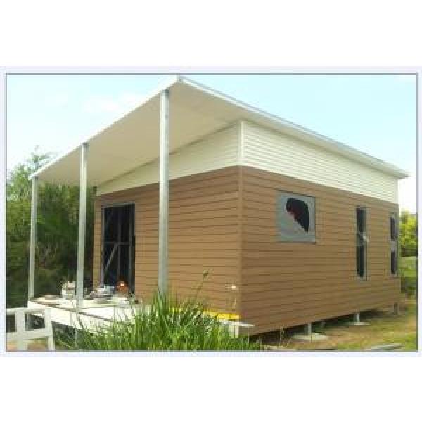 Australia Style Prefab House Kits , Modern Prefab House With WPC As Exterior Wall Cladding #1 image