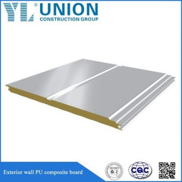 polyurethane foam galvanized steel colorful sandwich panel roof sheet #1 image