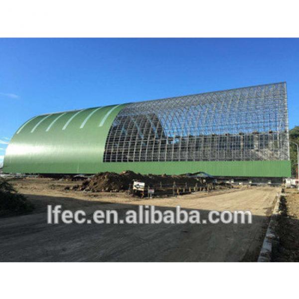 Fast Delivery Windproof Customized Steel Space Truss Structure for Storing Coal #1 image