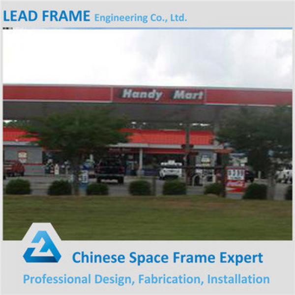 Prefab Space Frame Structure Service Station with Steel Roof System #1 image