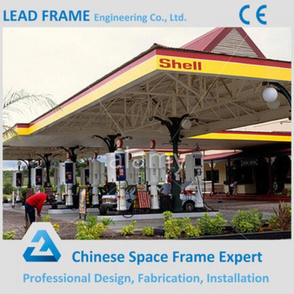 Hot-dip galvanized steel space frame gas station #1 image