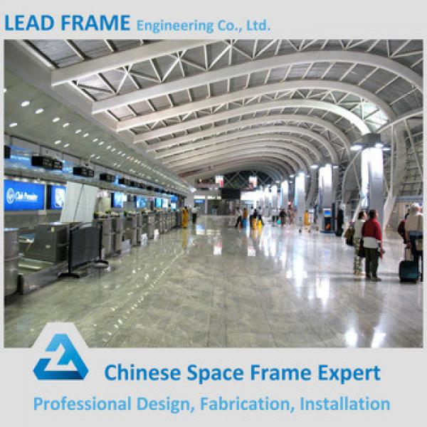 Prefab space frame steel structure metal roof airport terminal #1 image