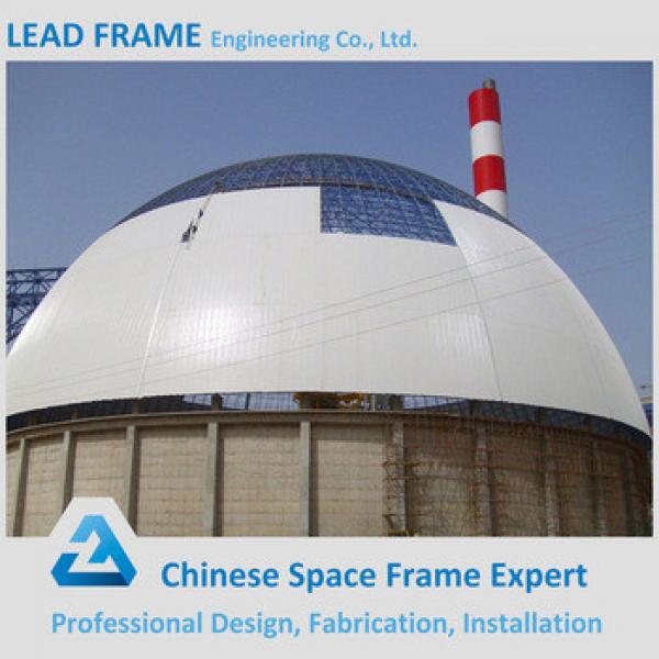 Prefabricated steel building space frame dome shed coal power plant #1 image