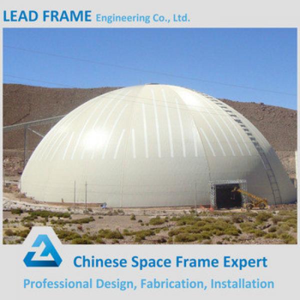 Anti-seismic steel structure space frame dome shed #1 image