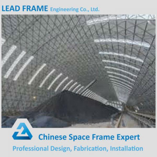 long span prefabricated barrel coal storage steel structure shed design #1 image
