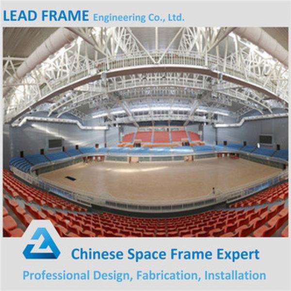 light weight large span steel structrue space frame for sports building #1 image