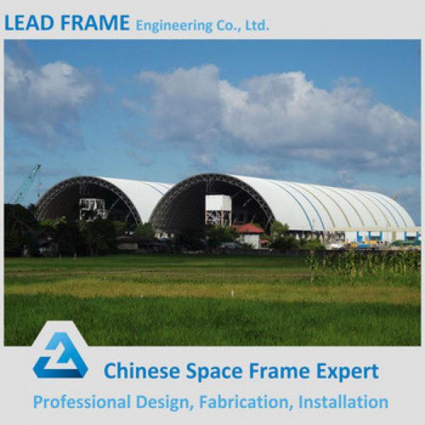 Galvanized Steel Space Frame Roof Truss for Barrel Coal Storage #1 image
