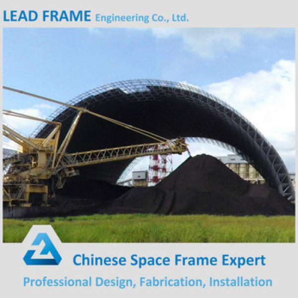 Free design low cost light space frame dry coal storage shed #1 image