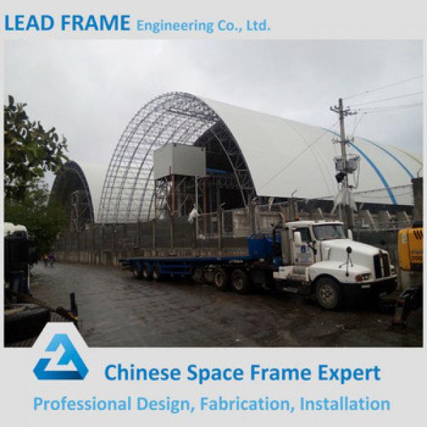 long span prefabricated arch steel building barrel coal shed #1 image