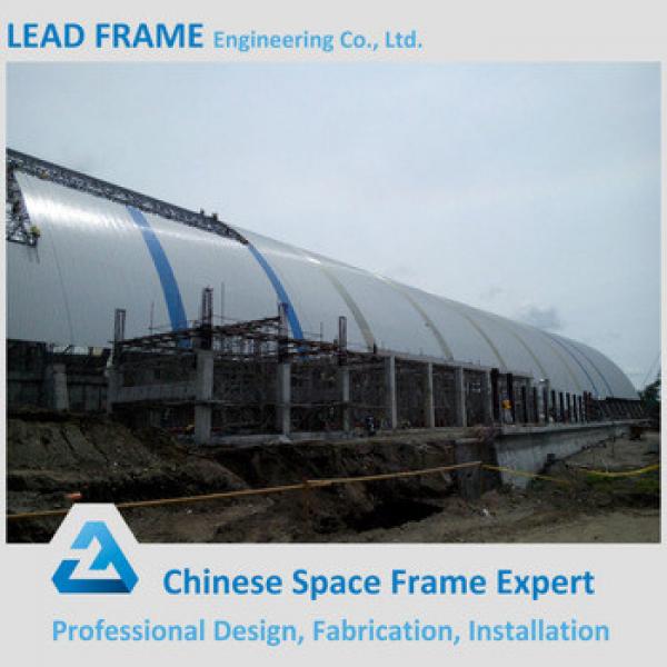 High quality prefabricated arch steel building barrel coal shed #1 image